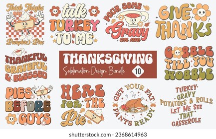Thanks giving Sublimation Design Bundle