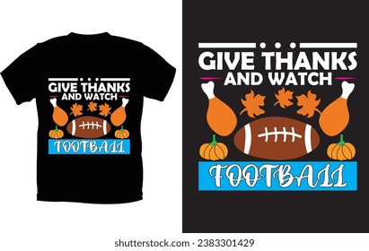 Thanks Giving T-shirt design and vector File