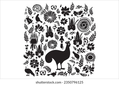 Thanks giving Turkey Silhouette turkey day vector elements

You will get editable Eps files. 