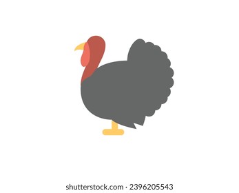 Thanks Giving Turkish Hen  Icon vector illustration.