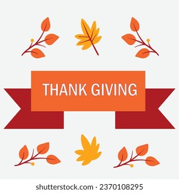 thanks giving vector design ribbon downlaod