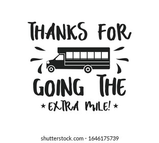 Thanks For Going The Extra Mile!