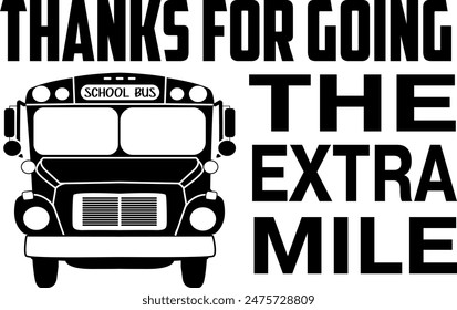 Thanks for going The extra mile on the white background. Vector illustration