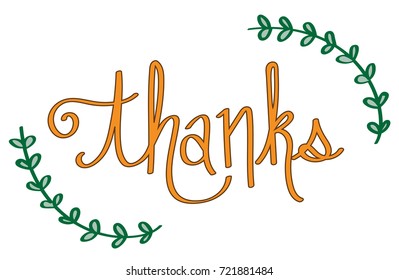 Thanks Lettering