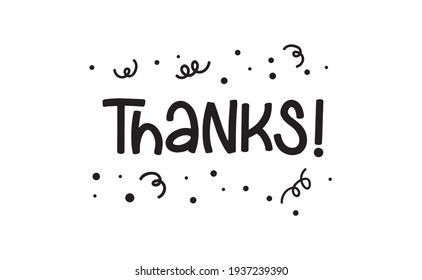 Gracias por escribir. Vector de estilo caligráfico. Texto escrito a mano.
