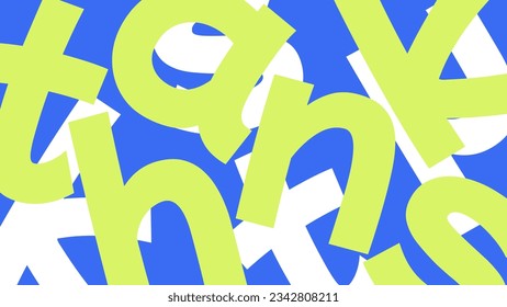 Thanks lettering design background. Concept for card, banner, poster, graphic template. Vector illustration.