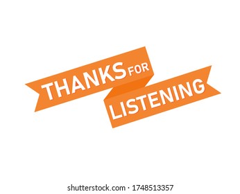 thanks for listening after speech