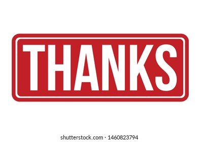Thanks Rubber Stamp. Thanks Stamp Seal – Vector