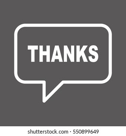 Thanks Speech Bubbles Stock Vector (Royalty Free) 550899871 | Shutterstock