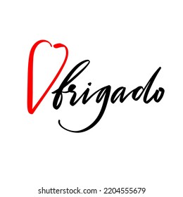 Thanks. The text is in Portuguese. Calligraphic inscription. Vector illustration