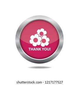 Thanks vector button, web design element