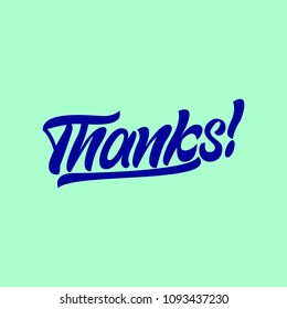 Thanks! Vector lettering card