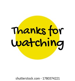 Thank You Watching Images Stock Photos Vectors Shutterstock