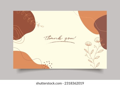  thanks you card wedding design illustration