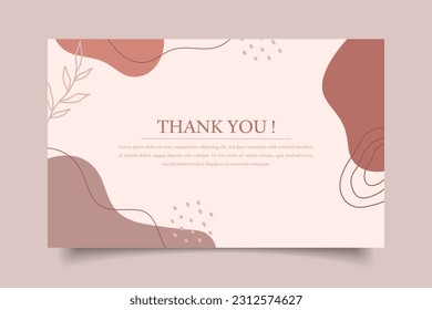 thanks you modern card template design