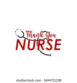 Thanks You Nurse Vector Template Design Illustration