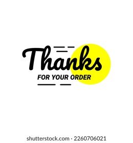 Thanks for your order design template