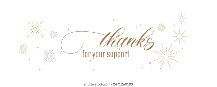 Thanks for your support card