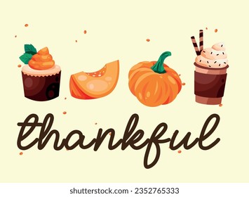 Thanksgiving 2024 Vector Printable Design Pumpkin Turkey Autumn Leafs Celebrate October T shirt Poster Greeting Cards