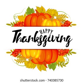 Thanksgiving autumn background vector illustration