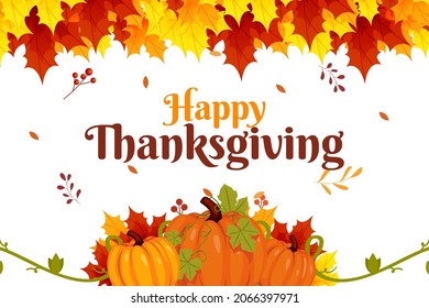 thanksgiving in autumn season background template
