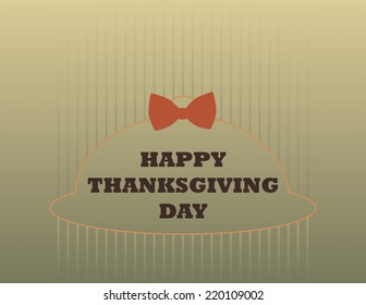 thanksgiving background with abstract dish with bow