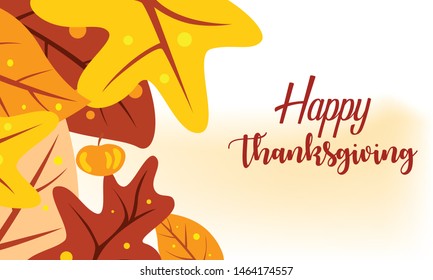 Thanksgiving background banners with autumn themes and falling maple leaves.