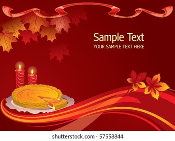 Thanksgiving background with copy space