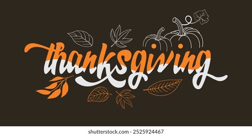 Thanksgiving background design for the festival purpose. 