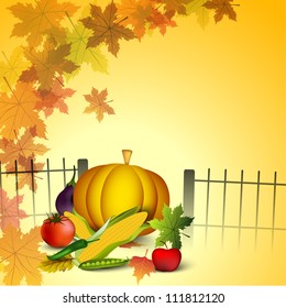 Thanksgiving background. EPS 10.