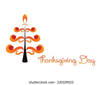 thanksgiving backgrounds with apple tree