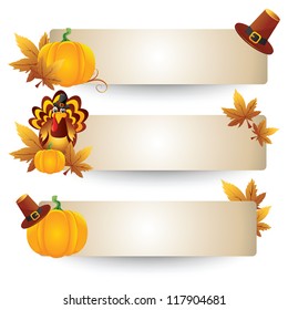 Thanksgiving banners