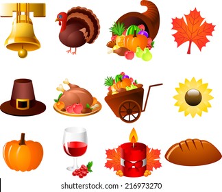 Thanksgiving Bell Corn Leaf hat turkey Sunflower pumpkin candle bread