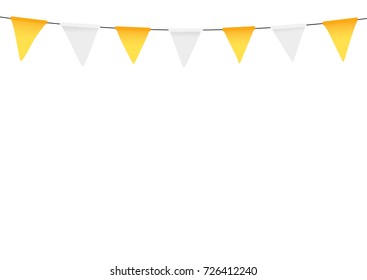 Thanksgiving bunting flags. Holiday decorations.