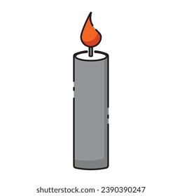 thanksgiving candle icon vector template illustration logo design