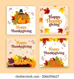 Thanksgiving Card Background, Thanksgiving Social Media Template