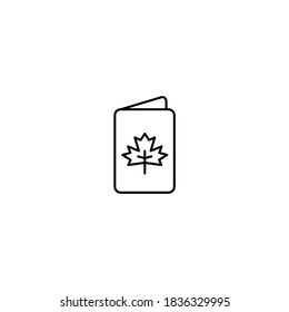 Thanksgiving card icon.Thanksgiving icon. Simple, flat, outline, black.