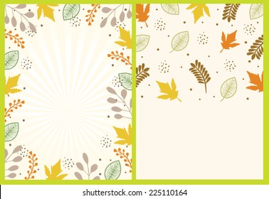 Thanksgiving Card Template Set