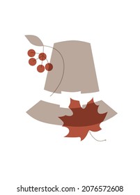 Thanksgiving card. Trending Thanksgiving templates. For poster, card, invitation, flyer, cover, banner, placard, brochure and other graphic design. Vector illustration. With text.