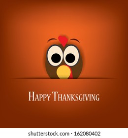 Thanksgiving card vector design with traditional turkey. Eps10 vector illustration suitable for cards, flyers, posters, invitations