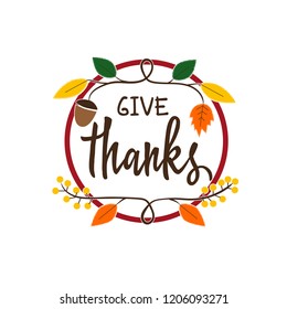 Thanksgiving card, thanksgiving wreath, autumn holiday