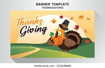 Thanksgiving celebration  background template illustration