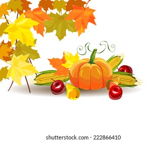  Thanksgiving celebration banner . Vector