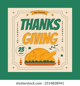 Thanksgiving-Feier Social Media Post