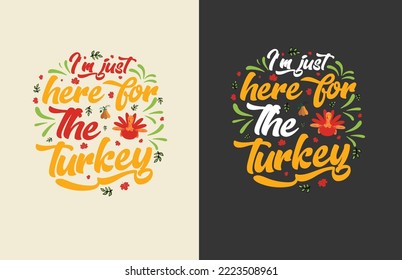 Thanksgiving  colorful t shirt design use for print on demand,