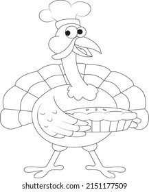 Thanksgiving coloring page for kids