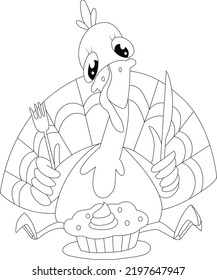 Thanksgiving coloring page for kids