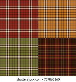 Thanksgiving colors plaids