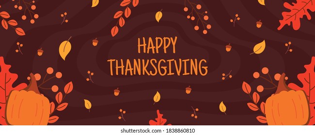 Thanksgiving concept with flat design background
