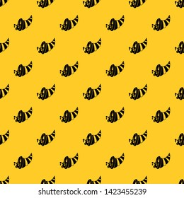 Thanksgiving cornucopia pattern seamless vector repeat geometric yellow for any design